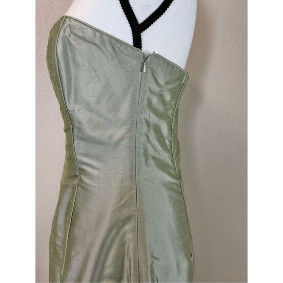 Vintage Jessica McClintock 100% Silk Strapless Fully Lined Formal Gown Women’s 8 - Picture 3 of 11